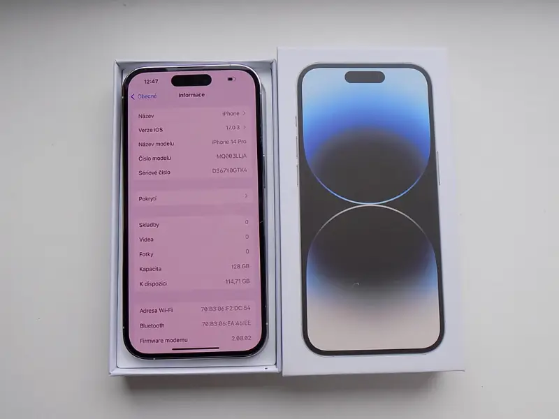 iPhone 14 Pro 128GB Bílá